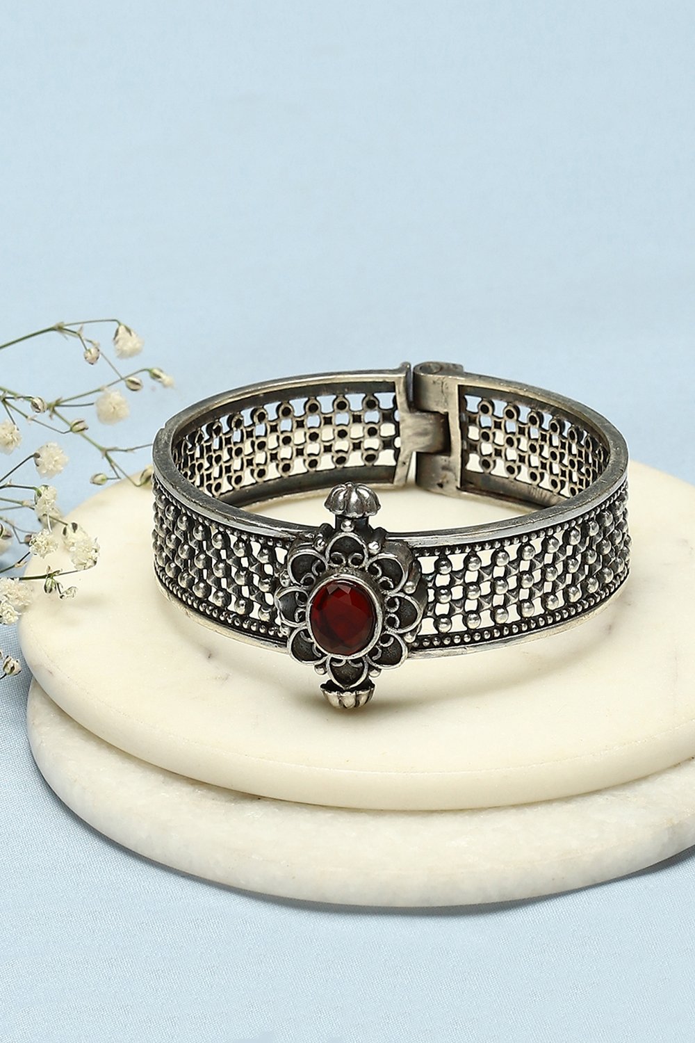 Oxidised-Red Brass Bangles image number 0