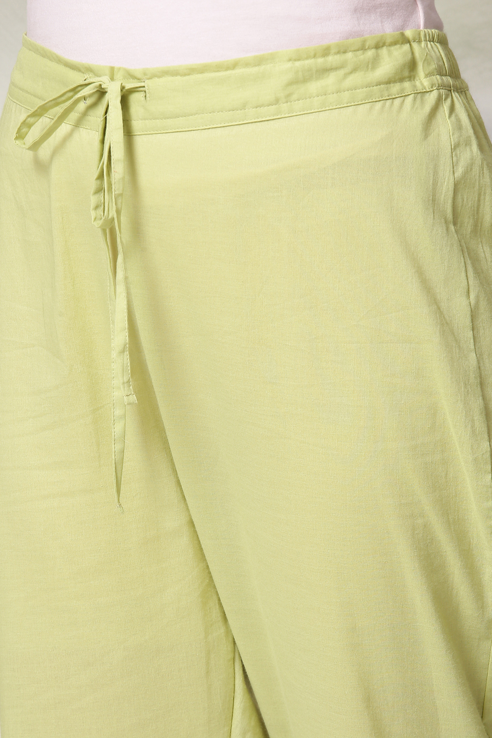 Peach Cotton Blend A-Line Kurta Pants Suit Set image number 2