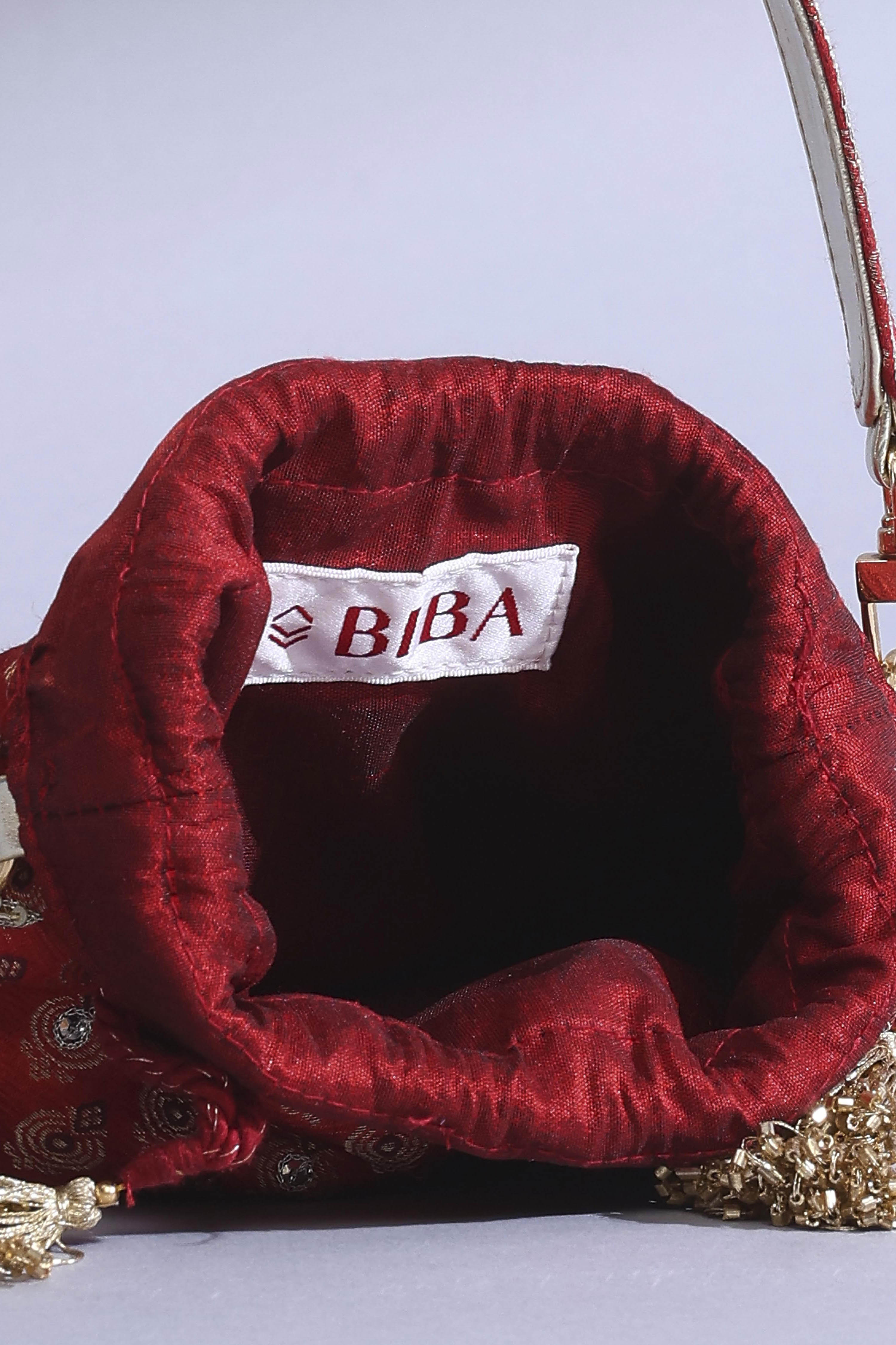Red Polycotton Potli image number 7