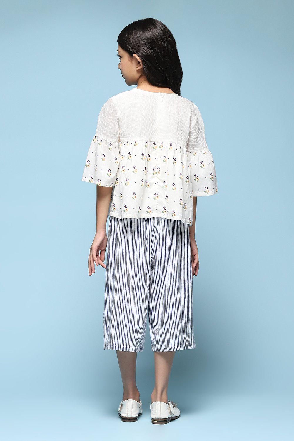 Pink Cotton Straight Printed Kurta Set image number 4