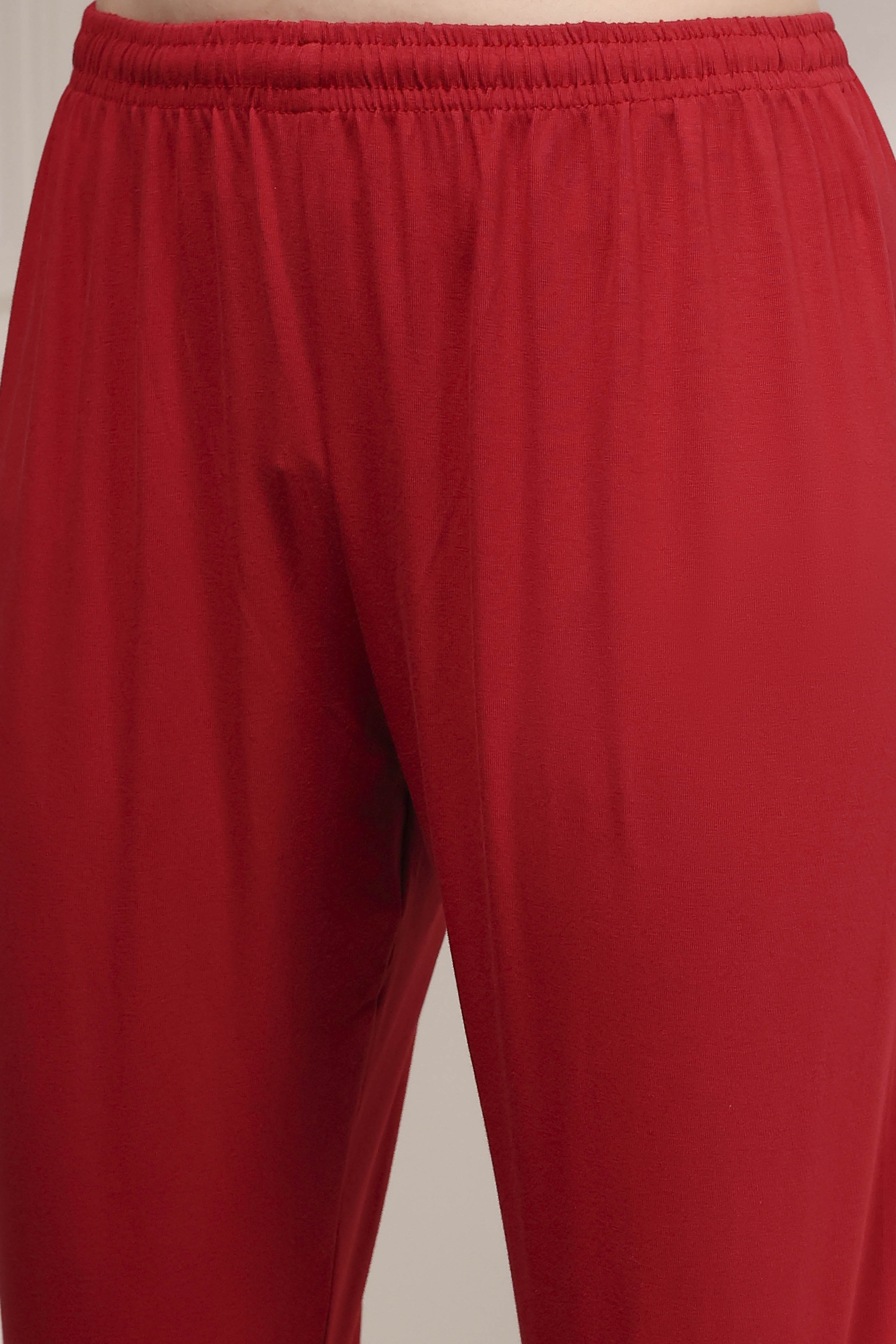 Off-White Cotton Foil Printed Anarkali Suit Set image number 2