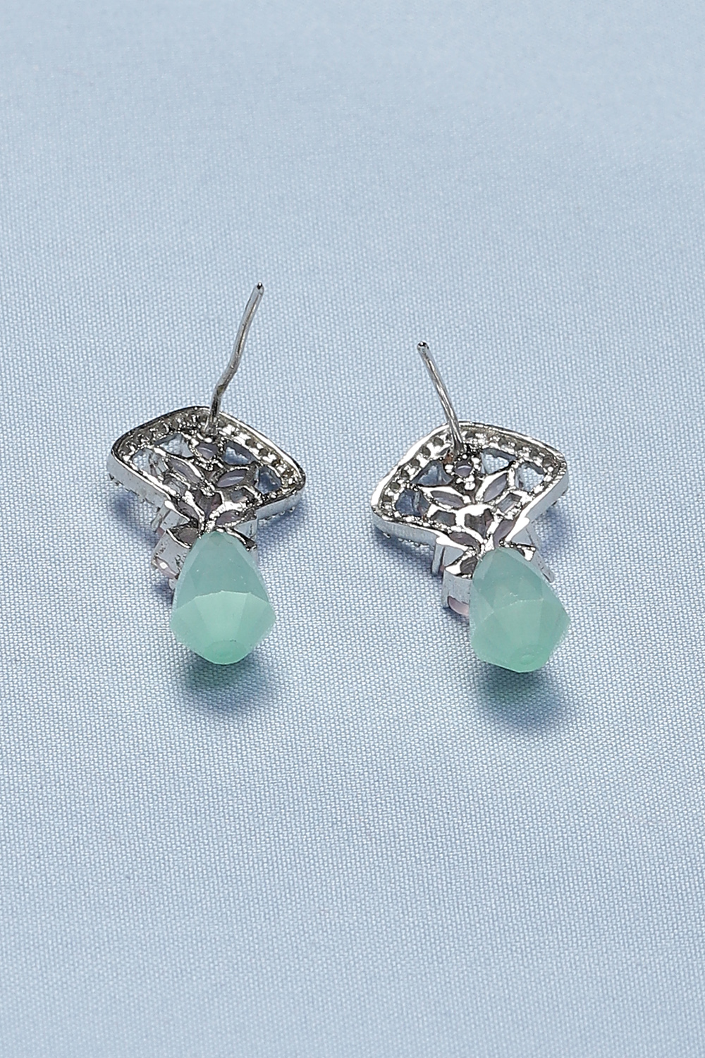 Pink Green Earrings image number 2