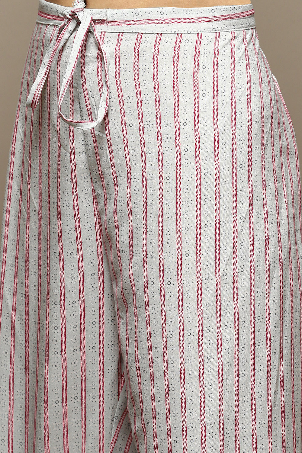 Steel Blue Rayon Straight Kurta Palazzo Suit Set image number 2