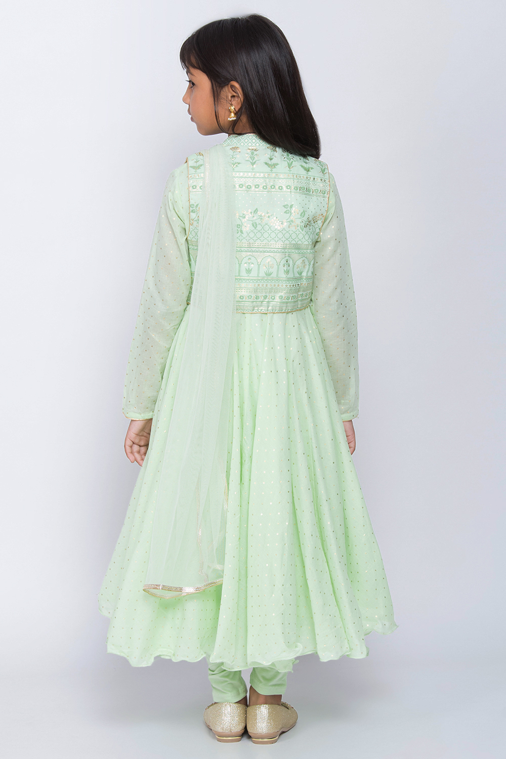 Mint Green Cotton Suit Set image number 5