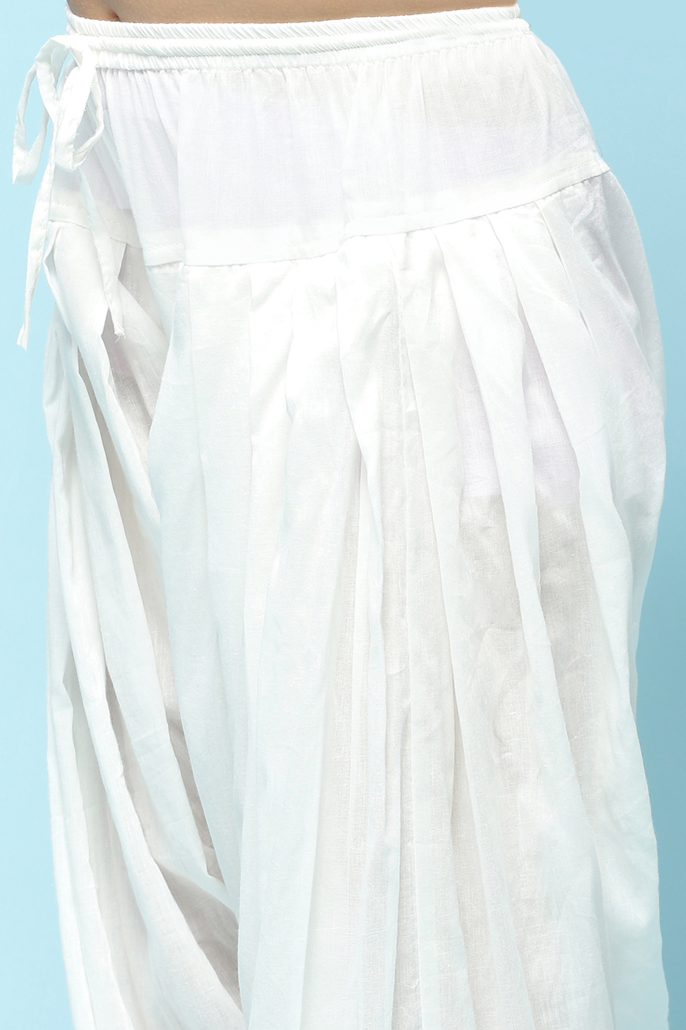 Turquoise Cotton Straight Printed Kurta Patiala Salwar Suit Set image number 2