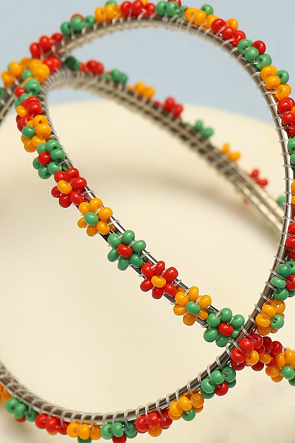 Multicolour Metal & Beads Kids Bangles image number 1