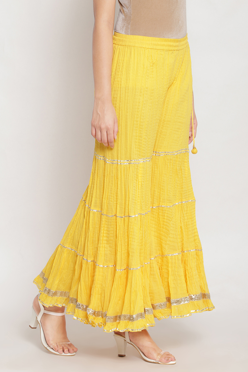 Blue Cotton Salwar image number 3