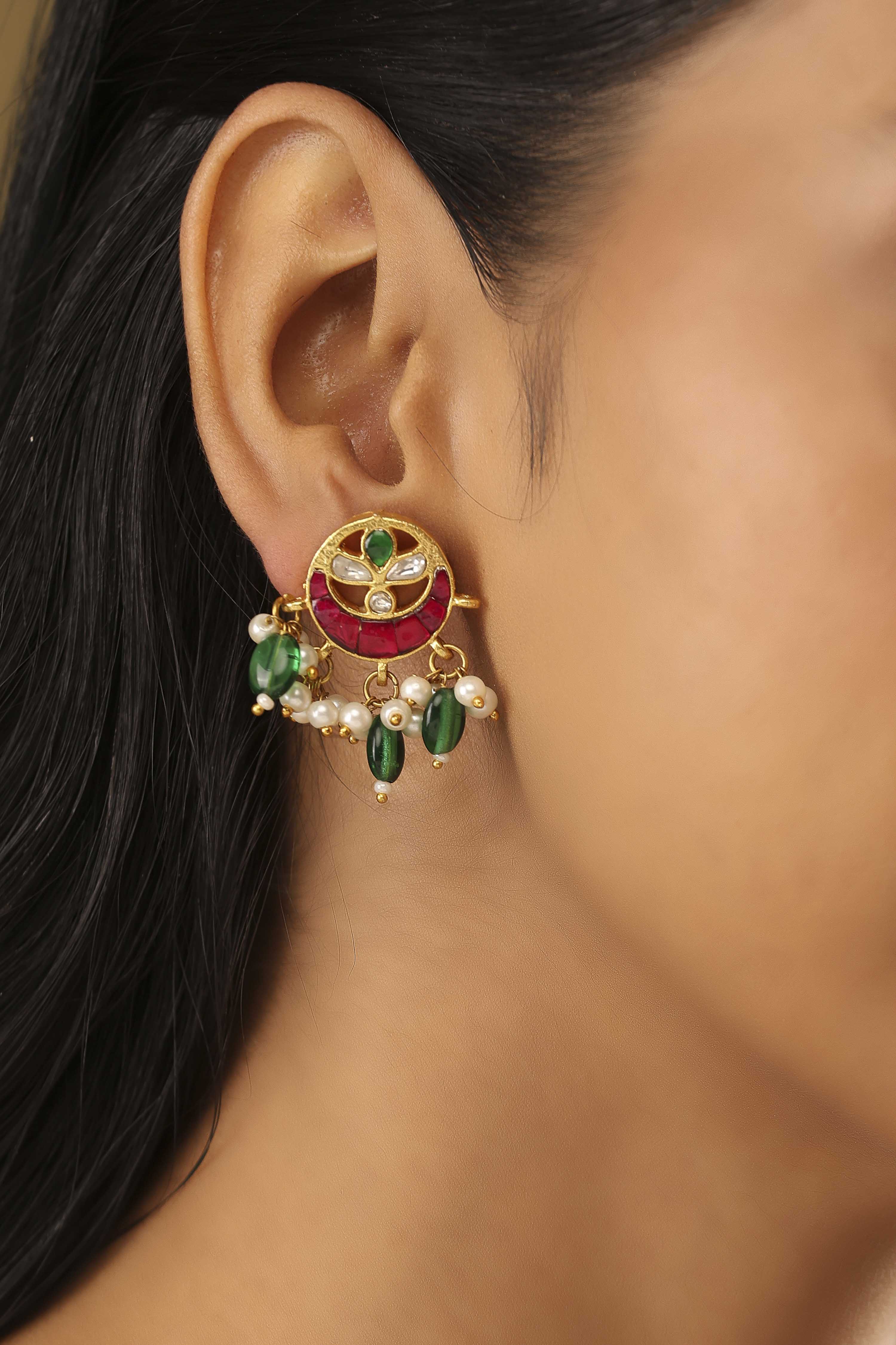 Multicolor Brass Studs image number 1