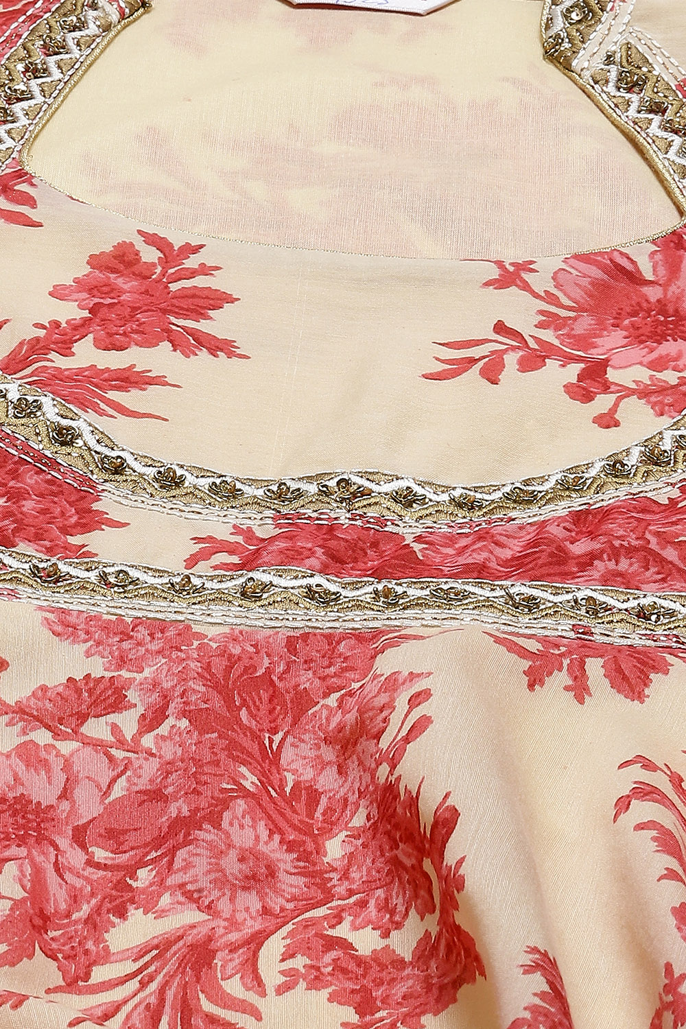 Wine Art Silk Flared Fusion Printed Dress image number 1