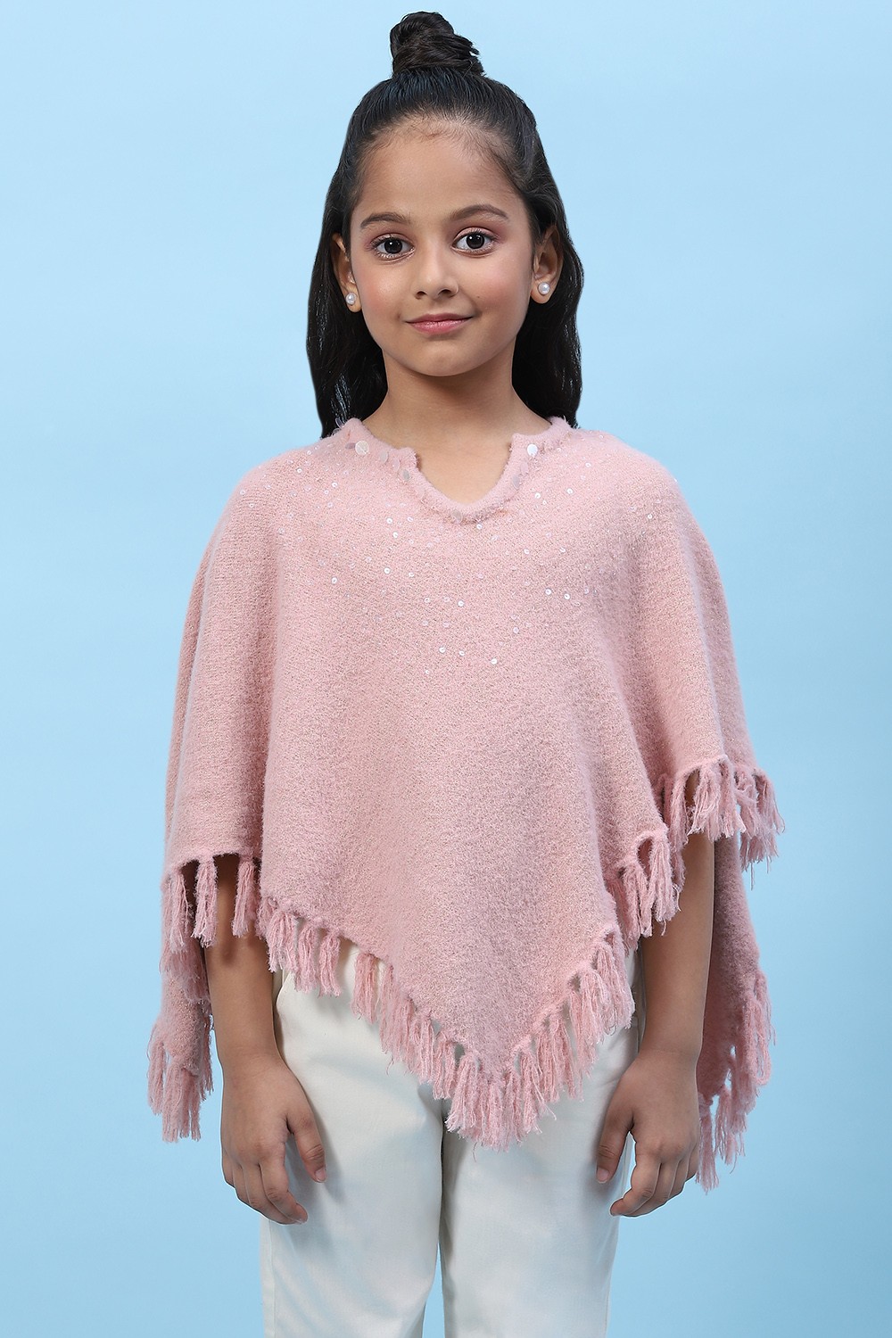 Off White Nylon Yarndyed Top image number 6