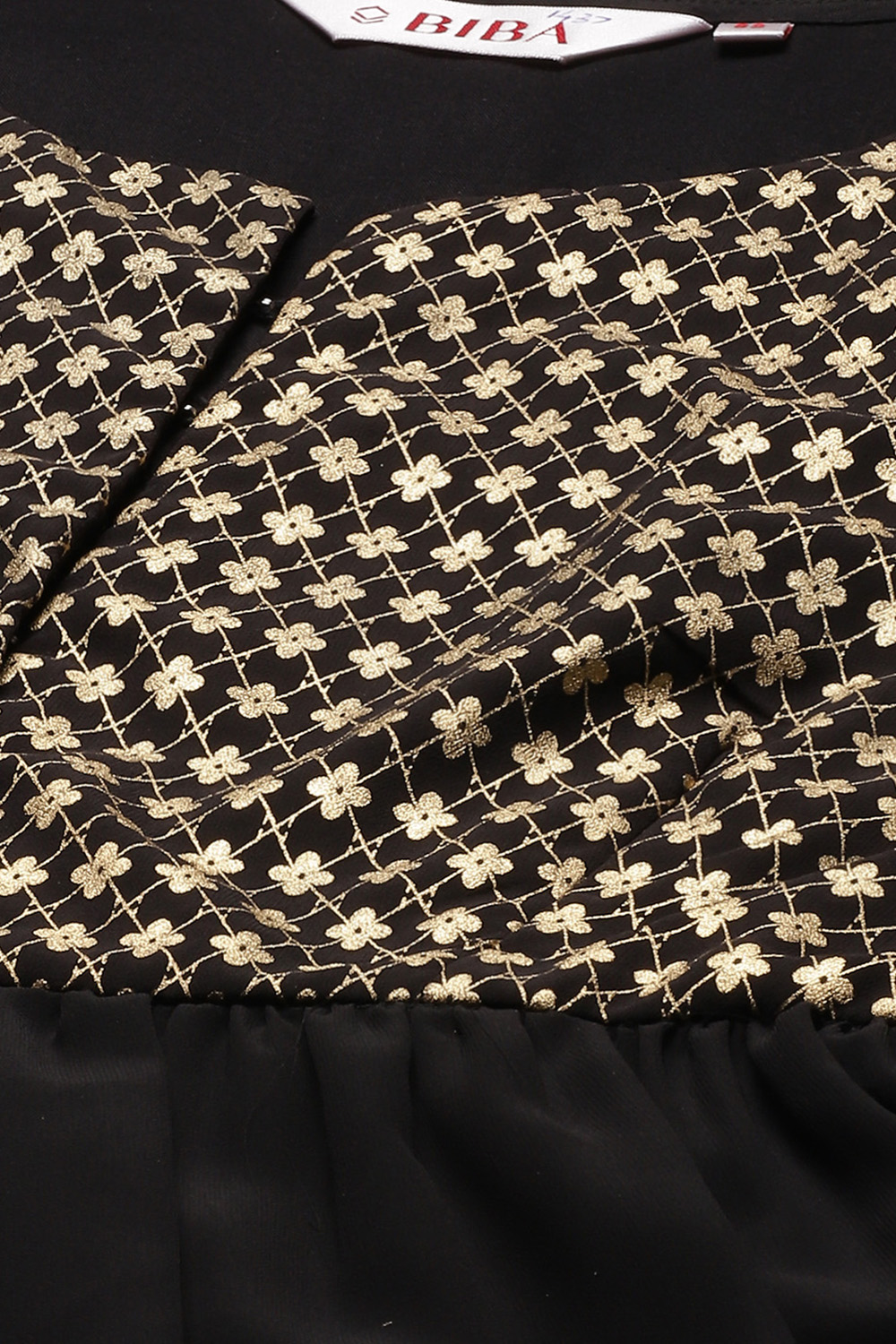 Red Art Silk Fusion Dress image number 1