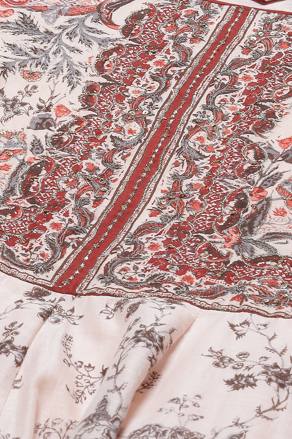 Black Cotton Silk Anarkali Kurta Palazzo Suit Set image number 1