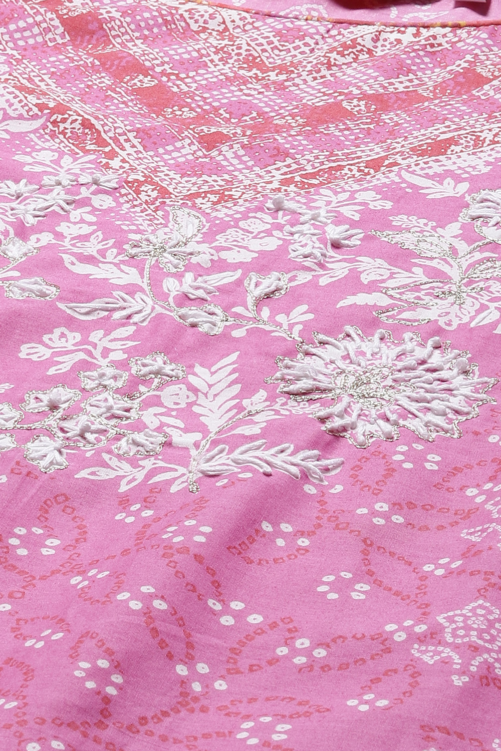 Pink Straight Kurta Palazzo Suit Set image number 1