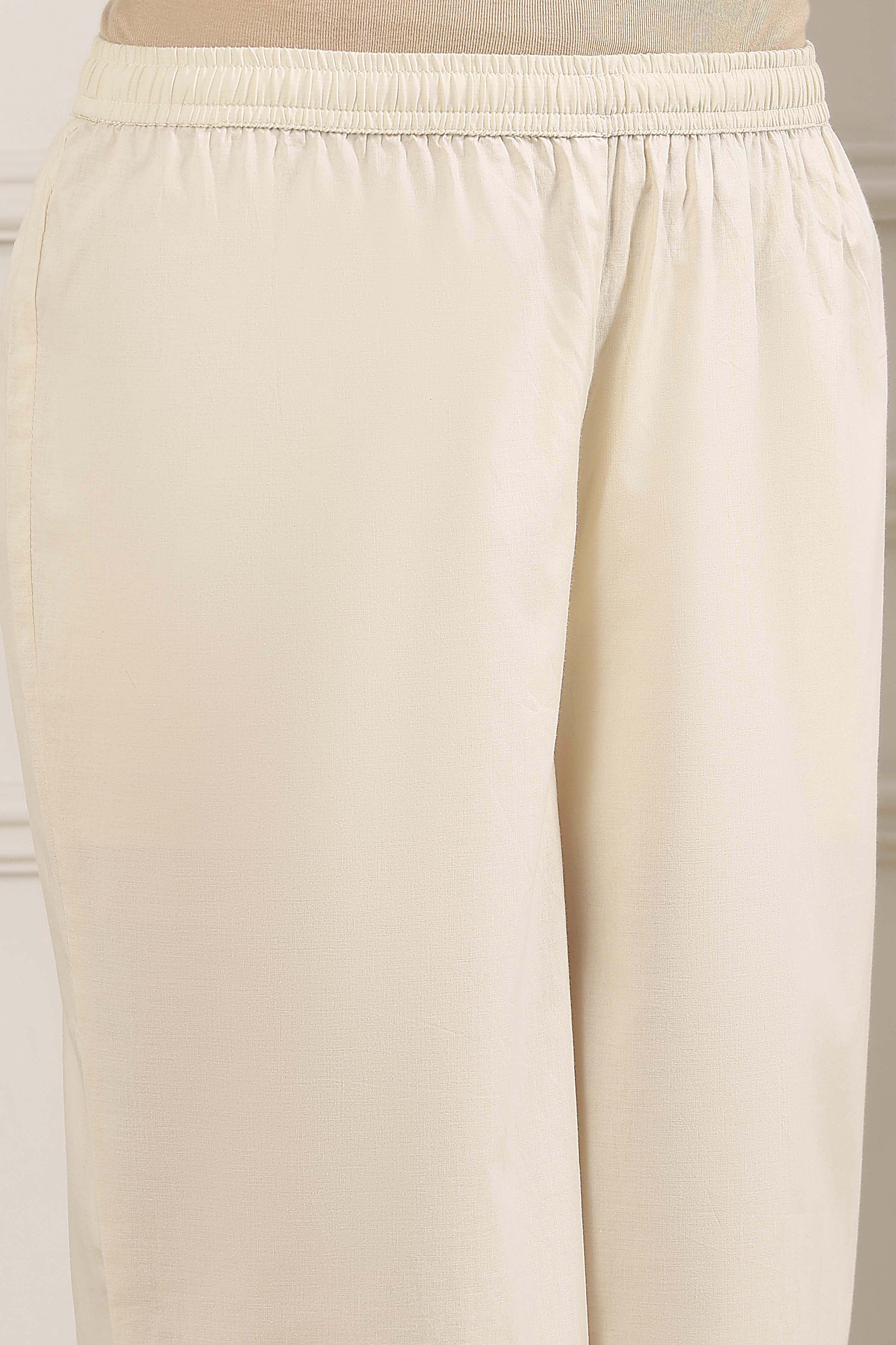 Black Cotton Printed Straight Suit Set image number 2