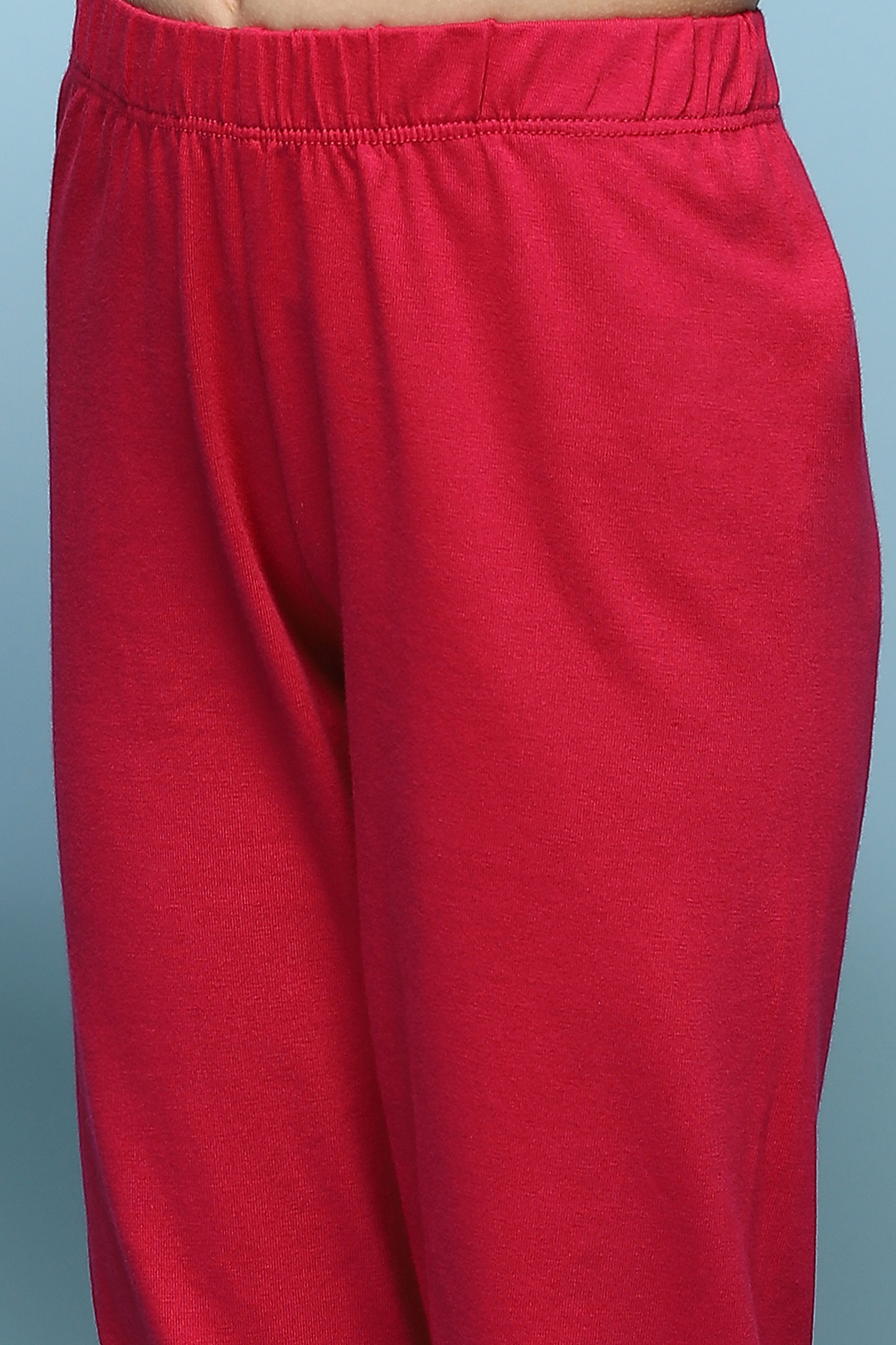 Blue Cotton Straight Solid Kurta Set image number 2