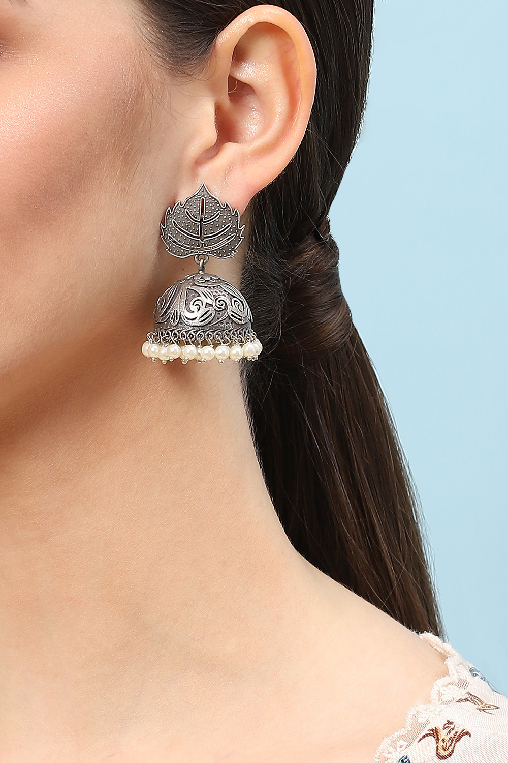 Oxidised Earrings image number 1