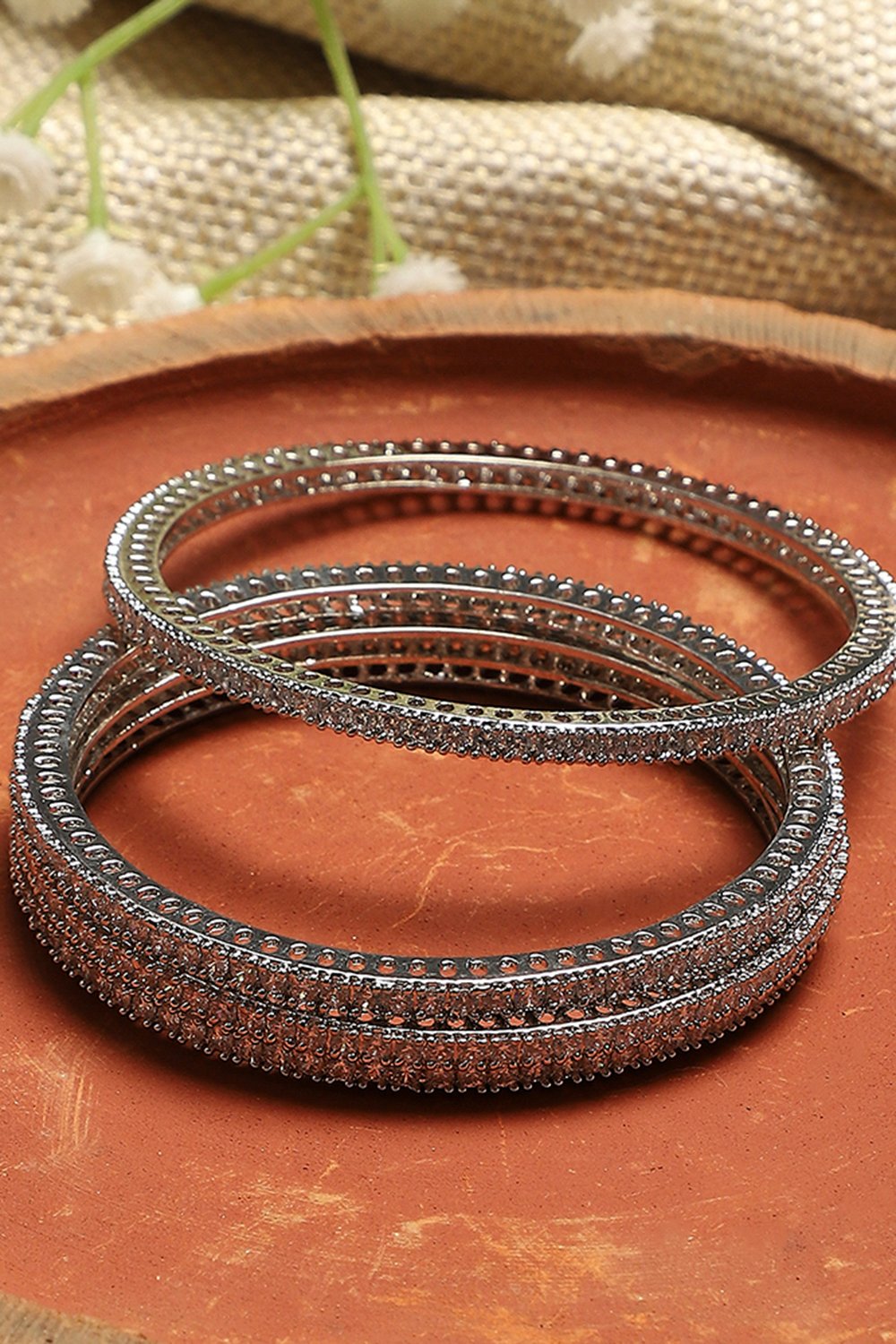 White Alloy Bangle image number 0