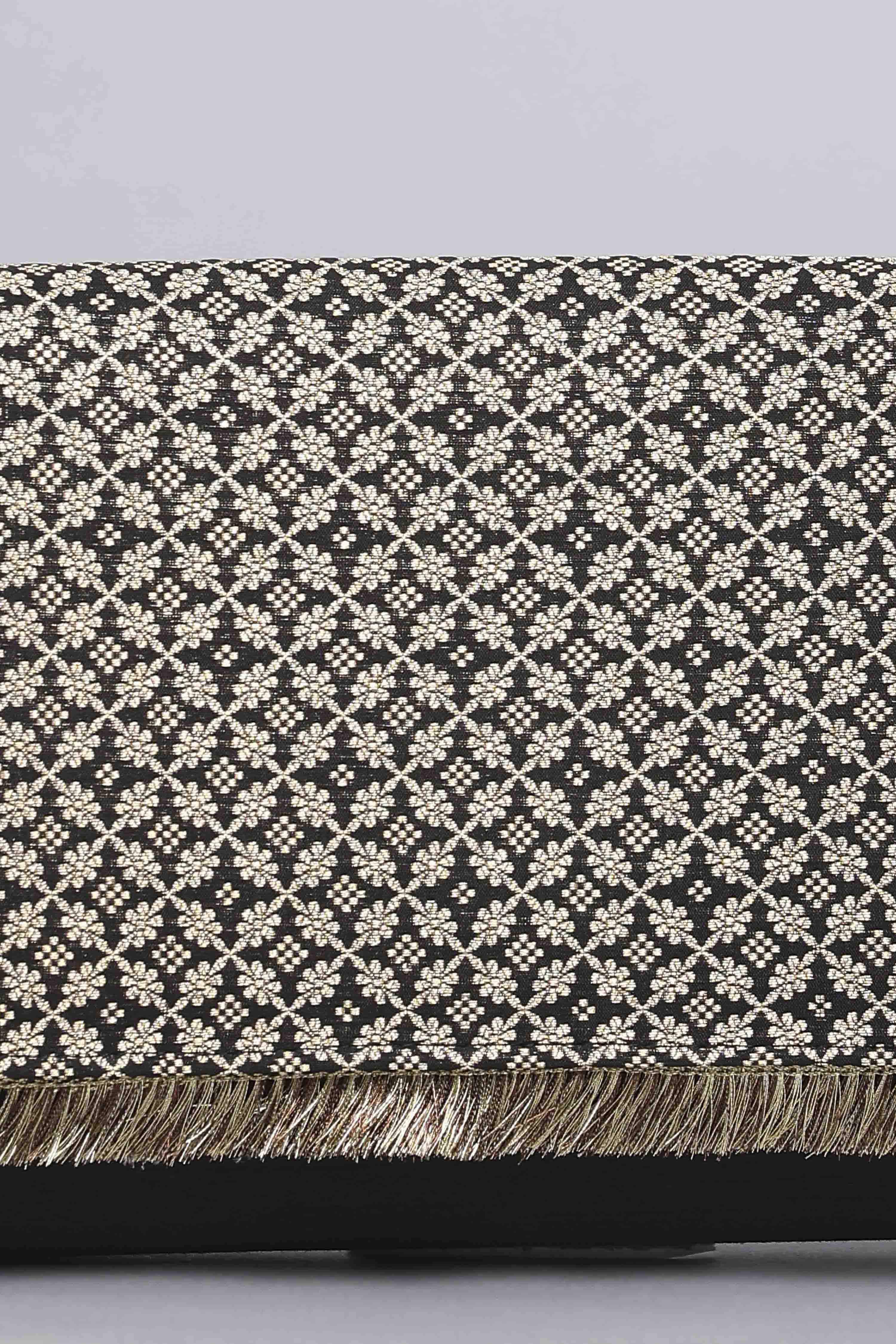 Black Polycotton Clutch image number 1