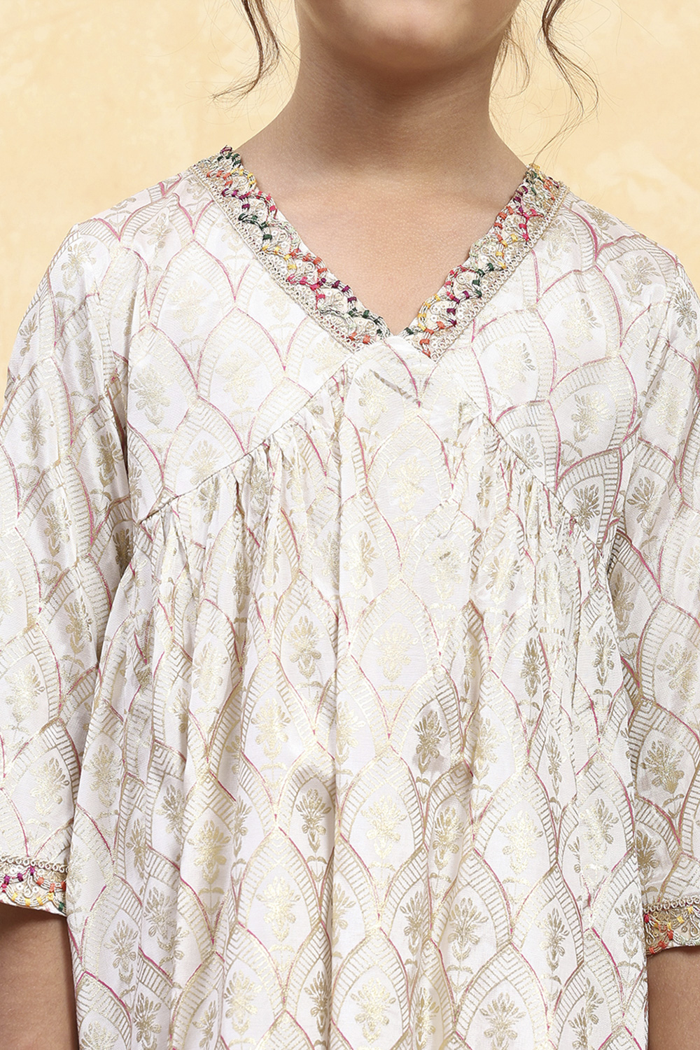 Green Viscose Rayon Printed Anarkali Kurta Pants Set image number 1