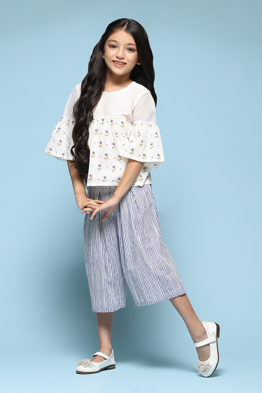 Pink Cotton Straight Printed Kurta Set image number 0