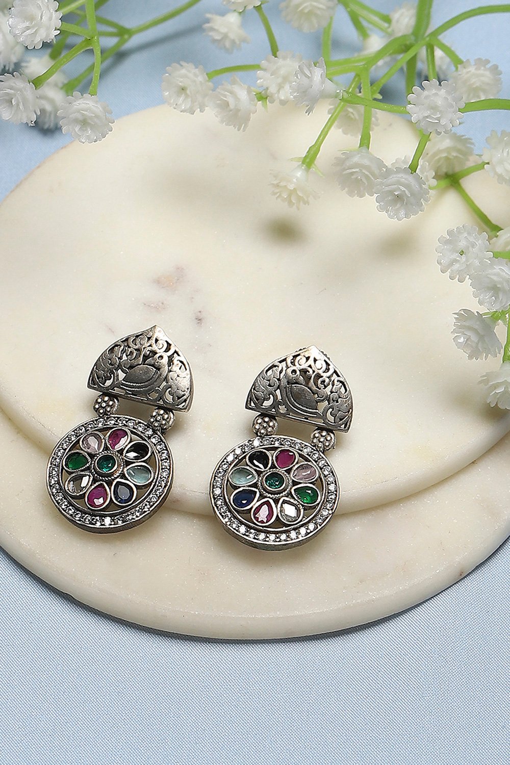 Multi Oxidised Brass Drop & Danglers image number 0