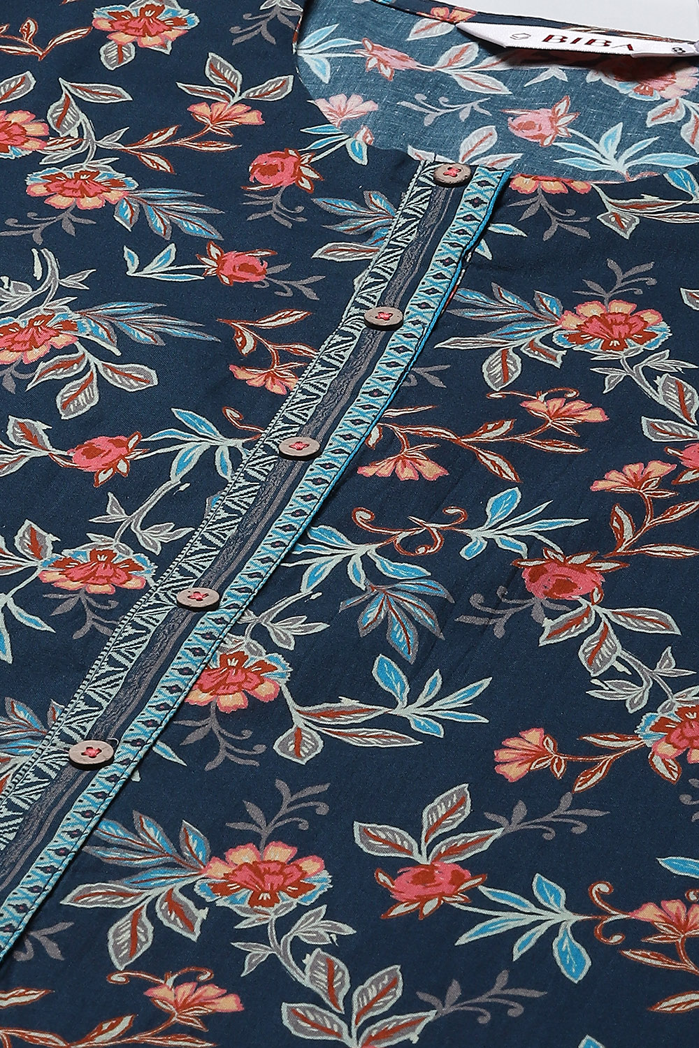 Black Cotton Blend Straight 2 Piece Set image number 1