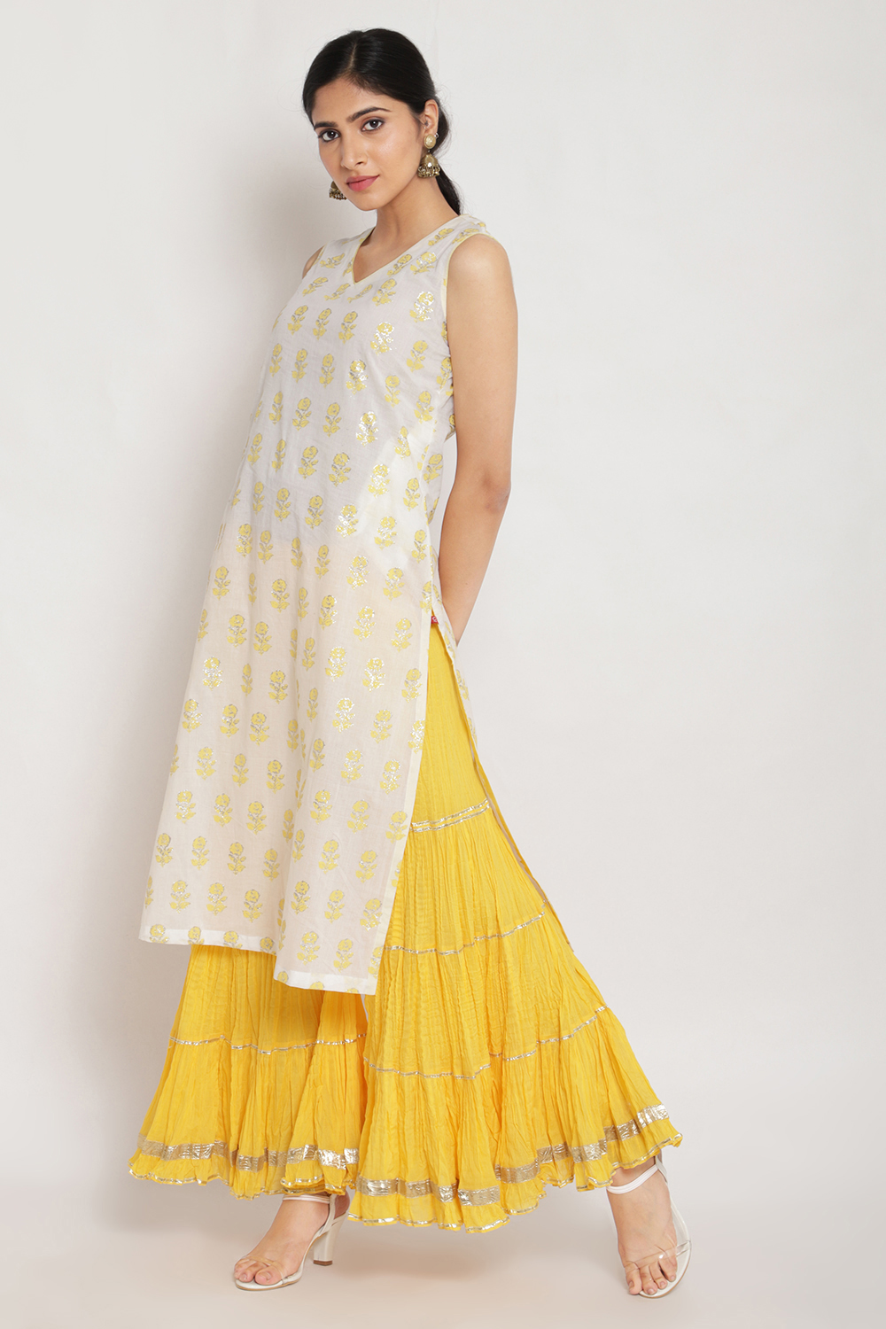 Blue Cotton Salwar image number 2