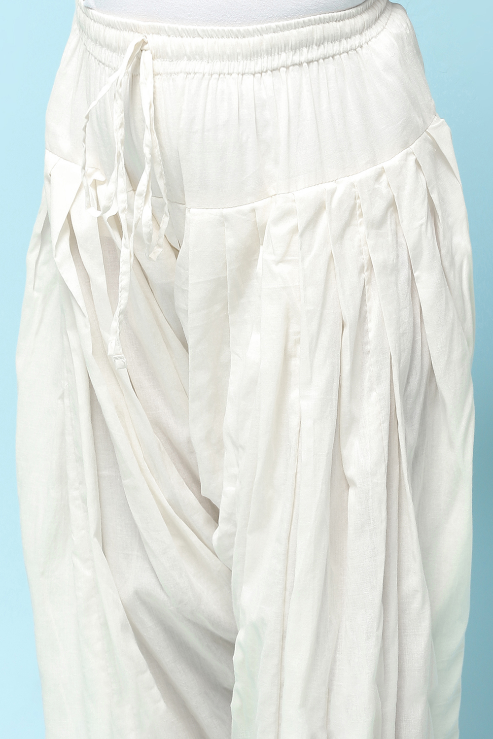 Turquoise Cotton Straight Printed Kurta Patiala Salwar Suit Set image number 2