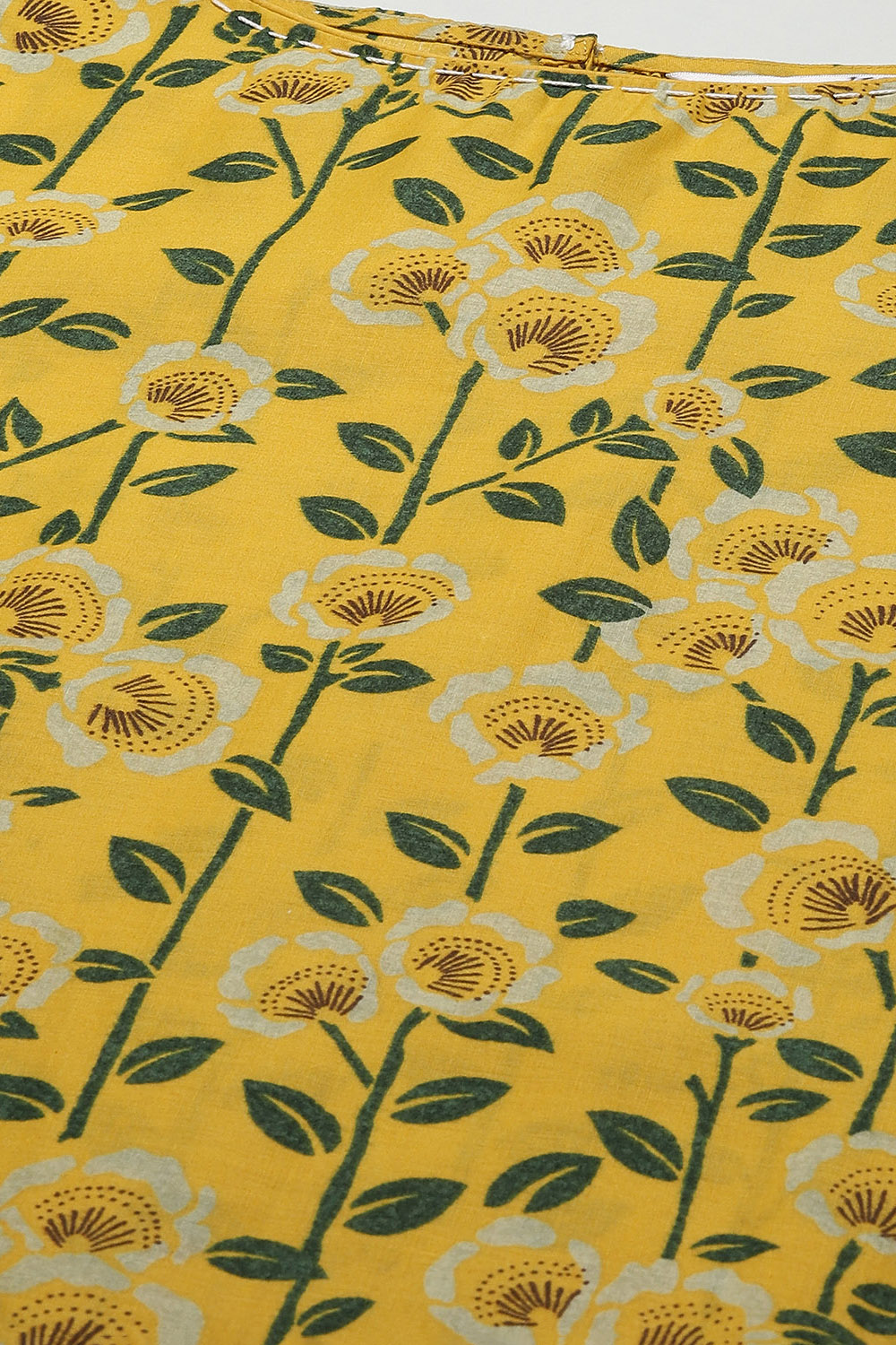 Fuchsia Cotton Straight Printed Kurta image number 5