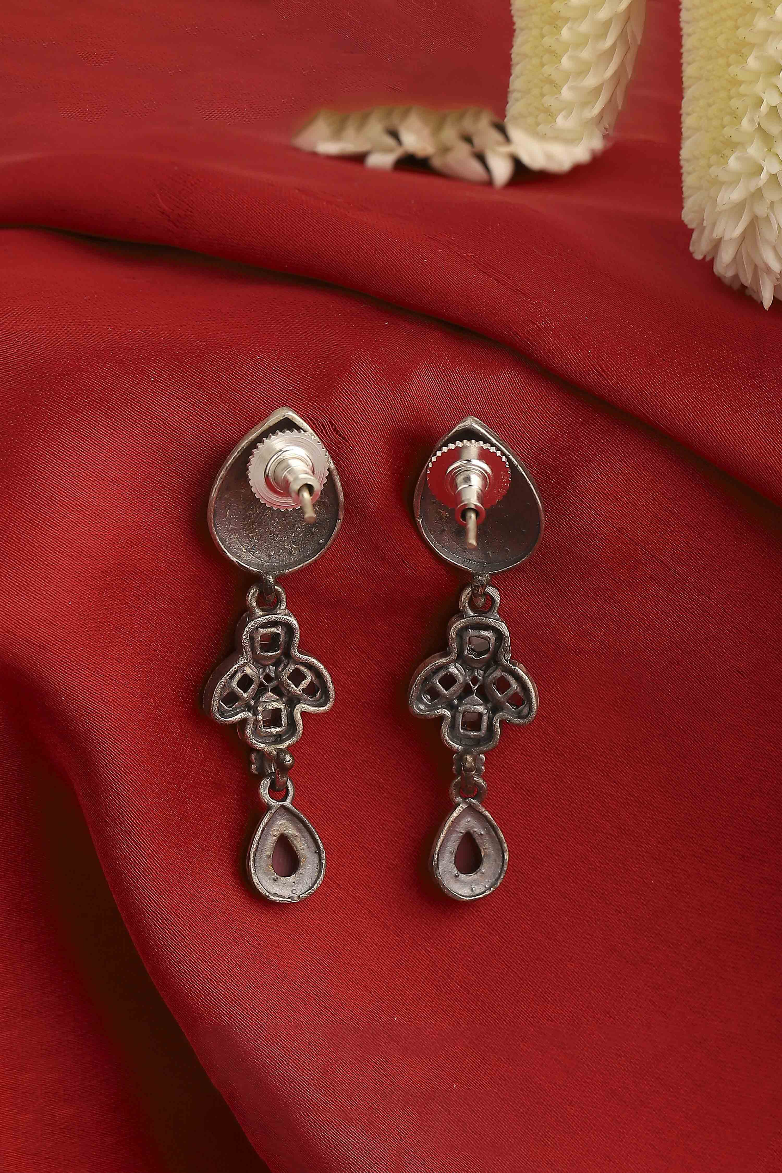 Dark Pink Brass Drop & Danglers image number 2