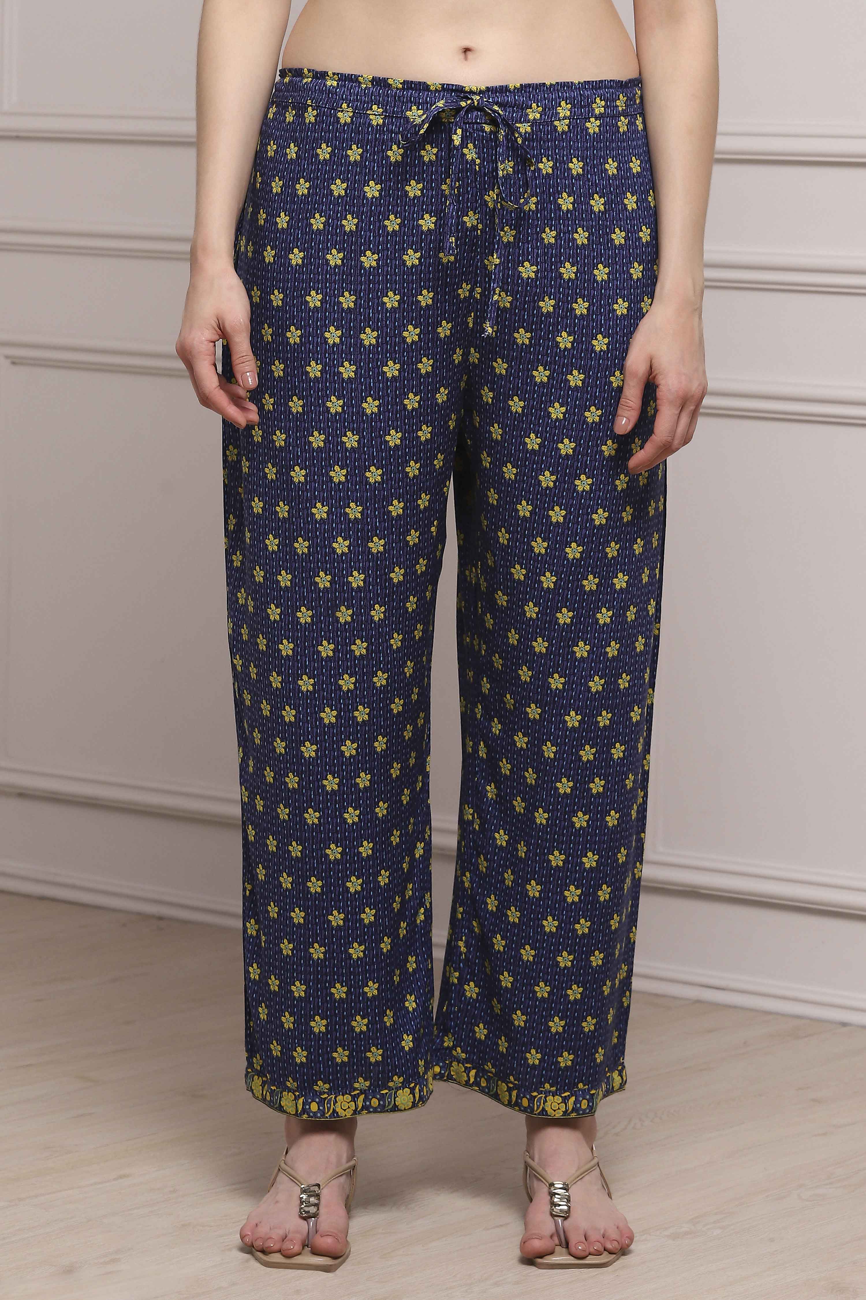 Coral Rayon Straight Palazzo image number 4