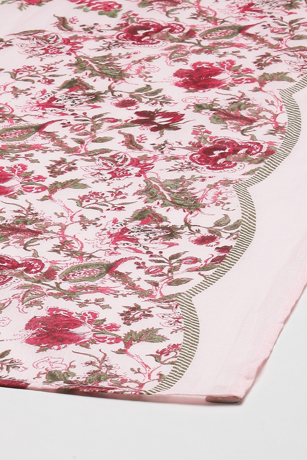 Peach Cotton Kalidar Kurta Palazzo Suit Set image number 3