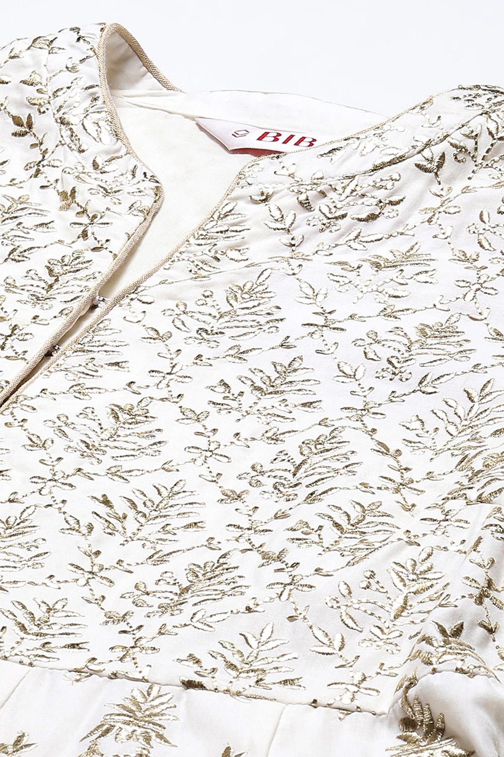 Pastel Blue Cotton Anarkali Kurta Sharara Suit Set image number 1