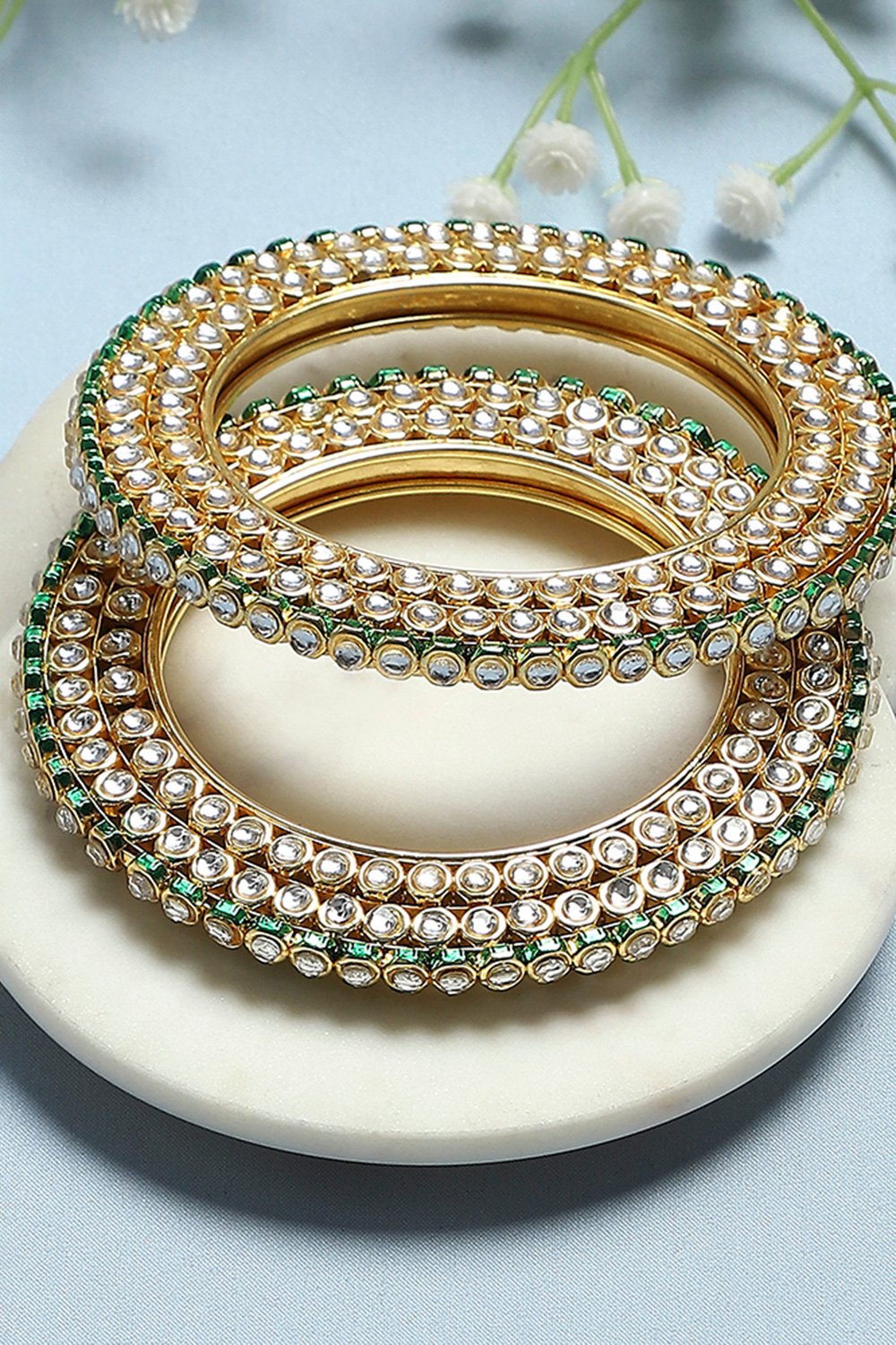 Green Alloy Bangle image number 0