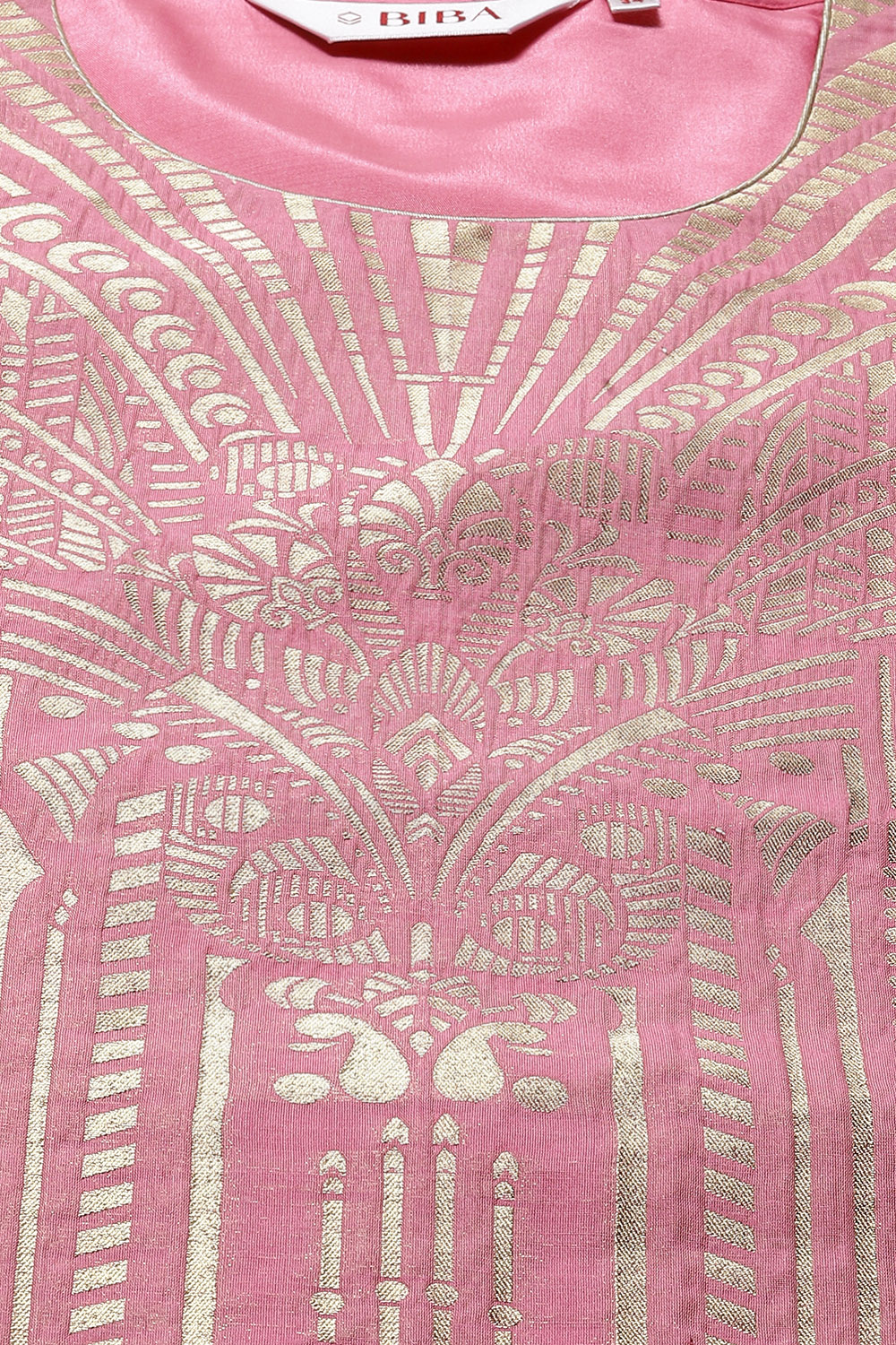 Blue Poly Cotton Straight Yarndyed Kurta image number 1