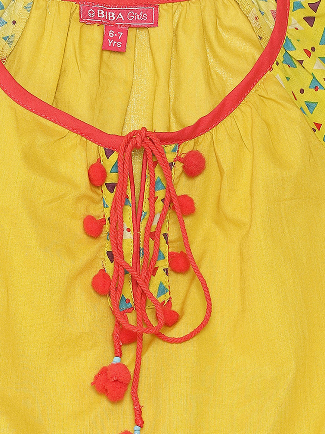 Lime Green Cotton Straight Suit Set image number 1