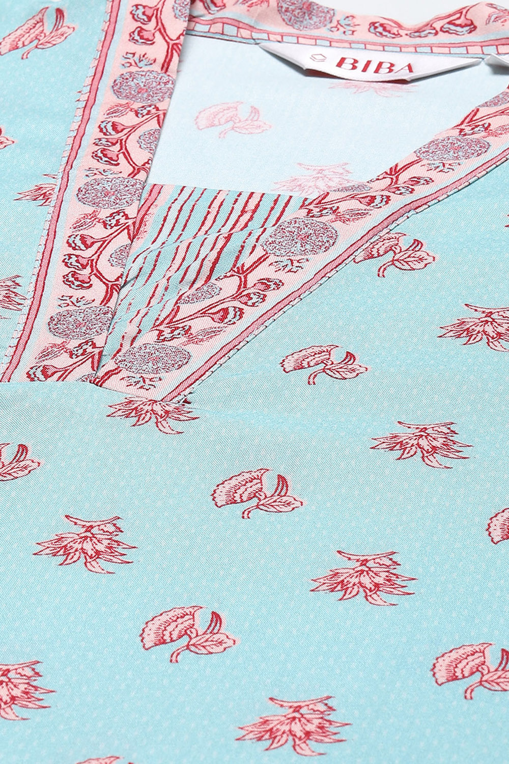 Orange Rayon Printed Kaftan image number 1