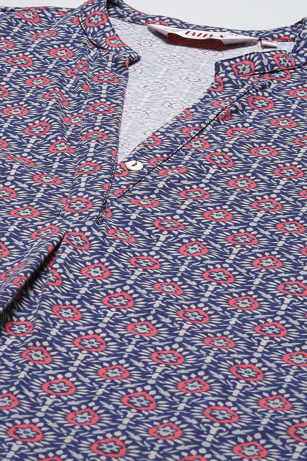 Navy Cotton Printed Sleepwear image number 1