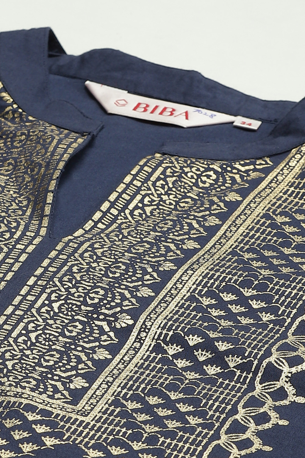 Mustard Printed Cotton Straight Kurta Palazzo Suit Set image number 1