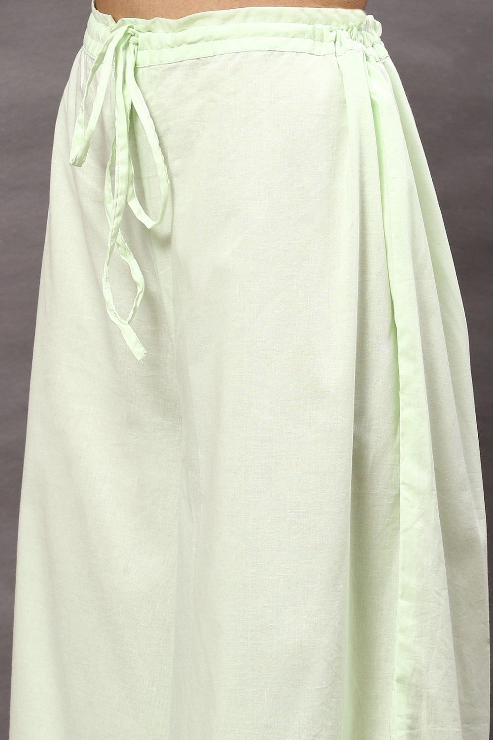 Off White Cotton Blend Straight Kurta Suit Set image number 2
