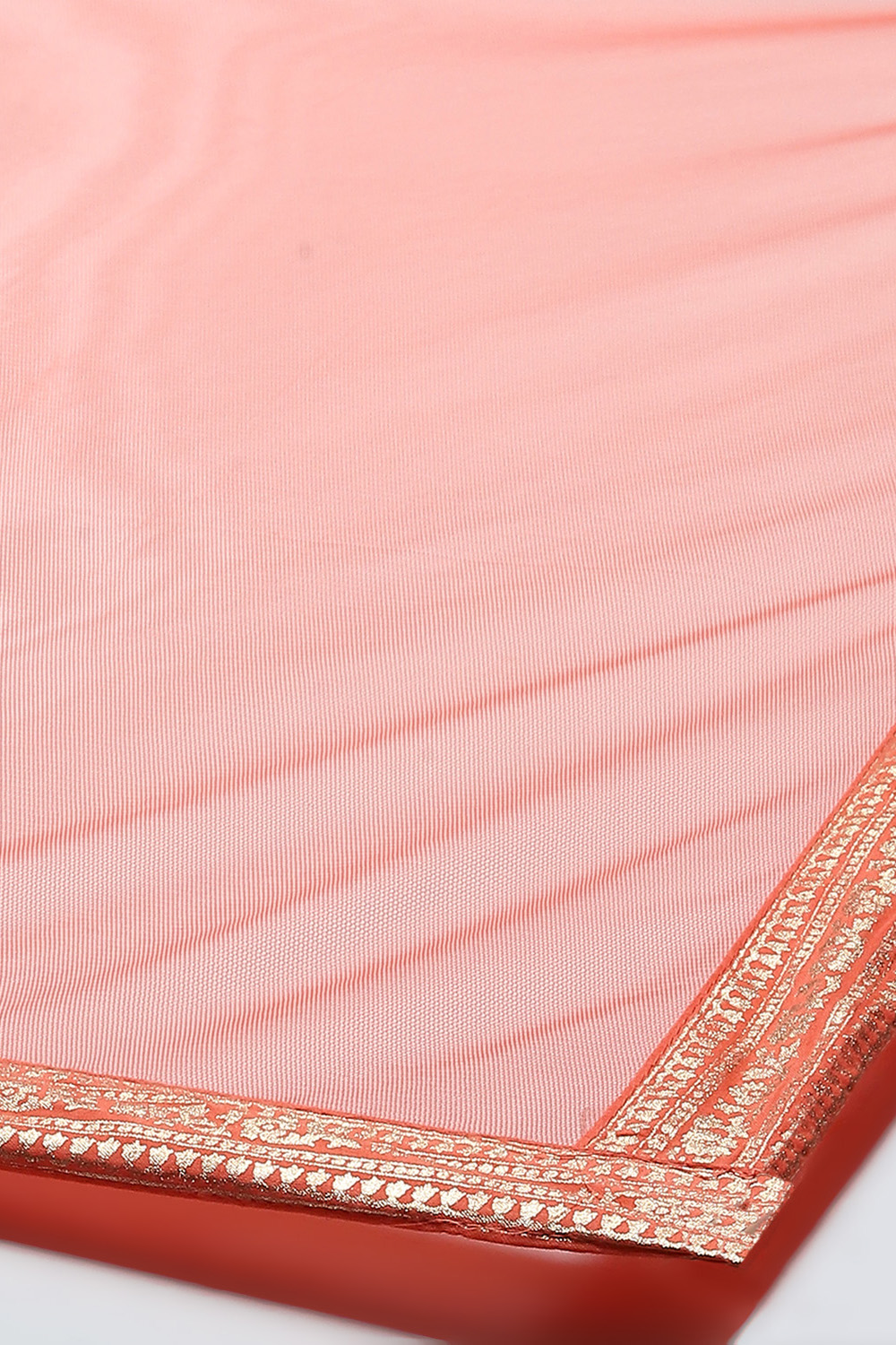 Red Nylon Anarkali Kurta Churidar Suit Set image number 3