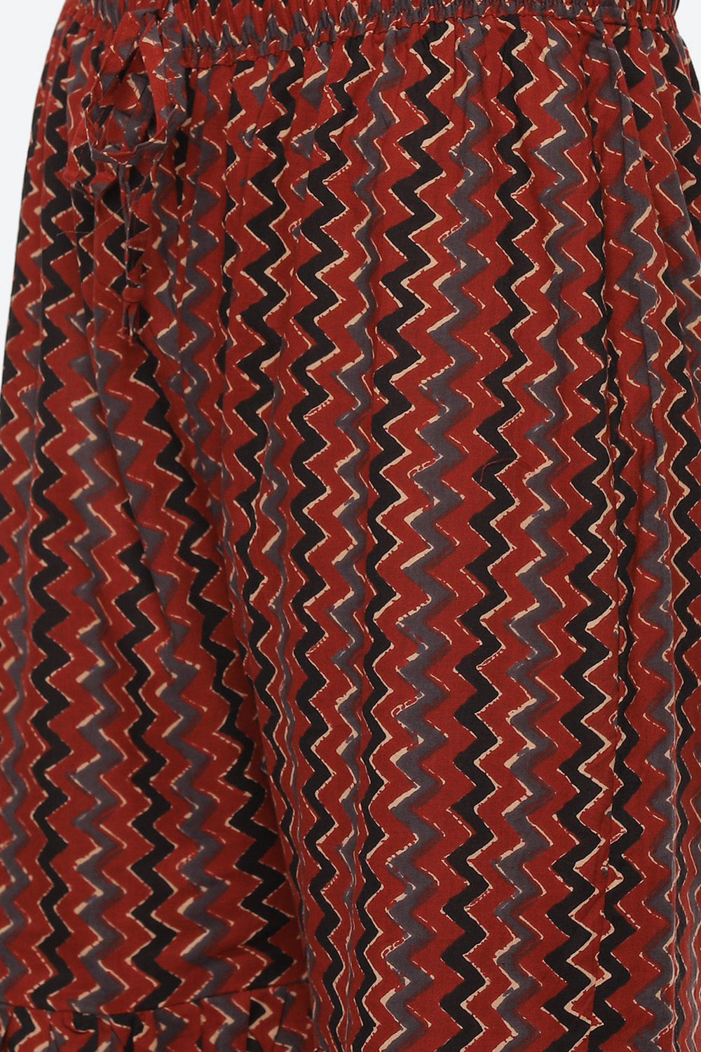 Maroon Cotton Unstitched Suit Set image number 2