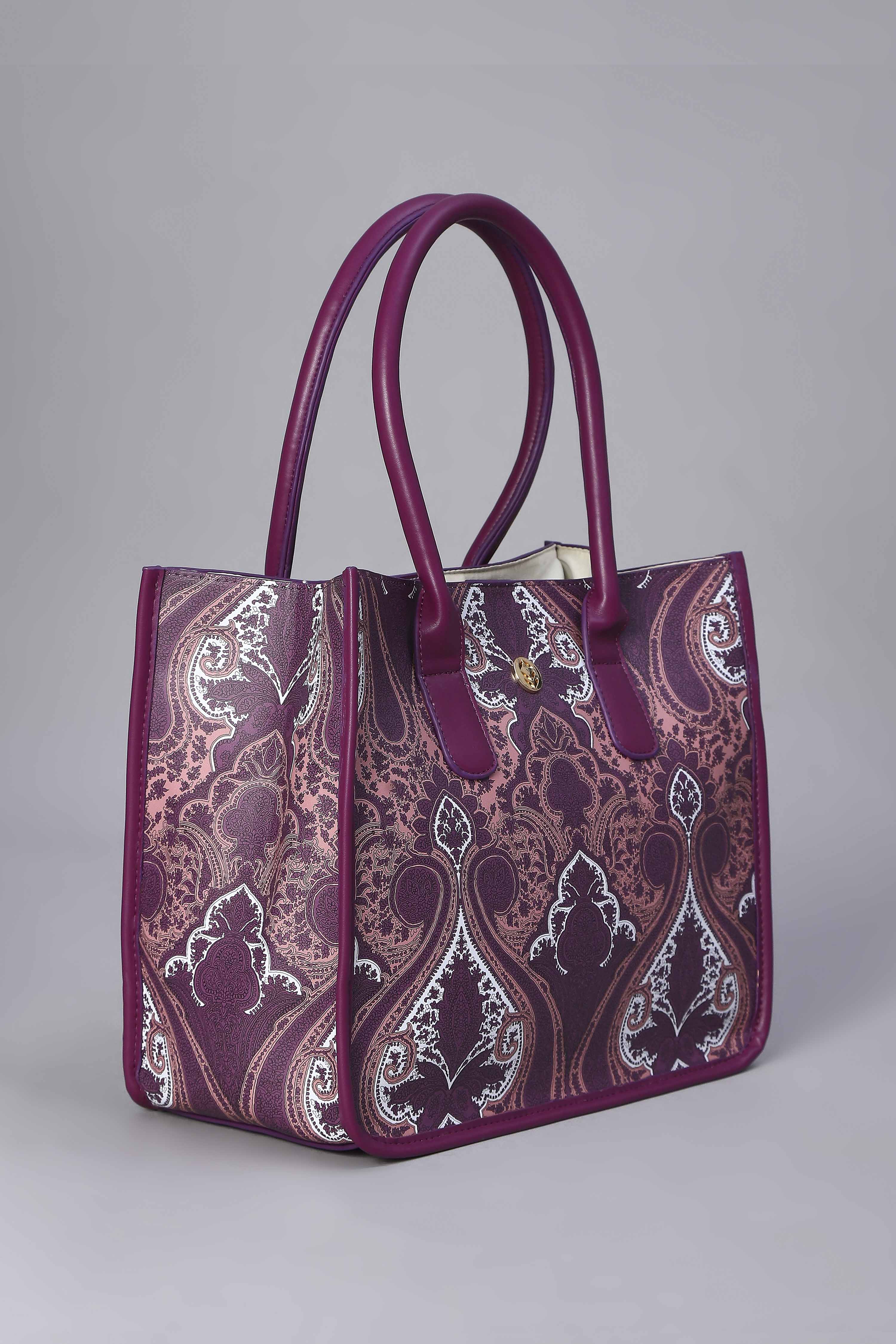 Pink PU Tote Bag image number 3