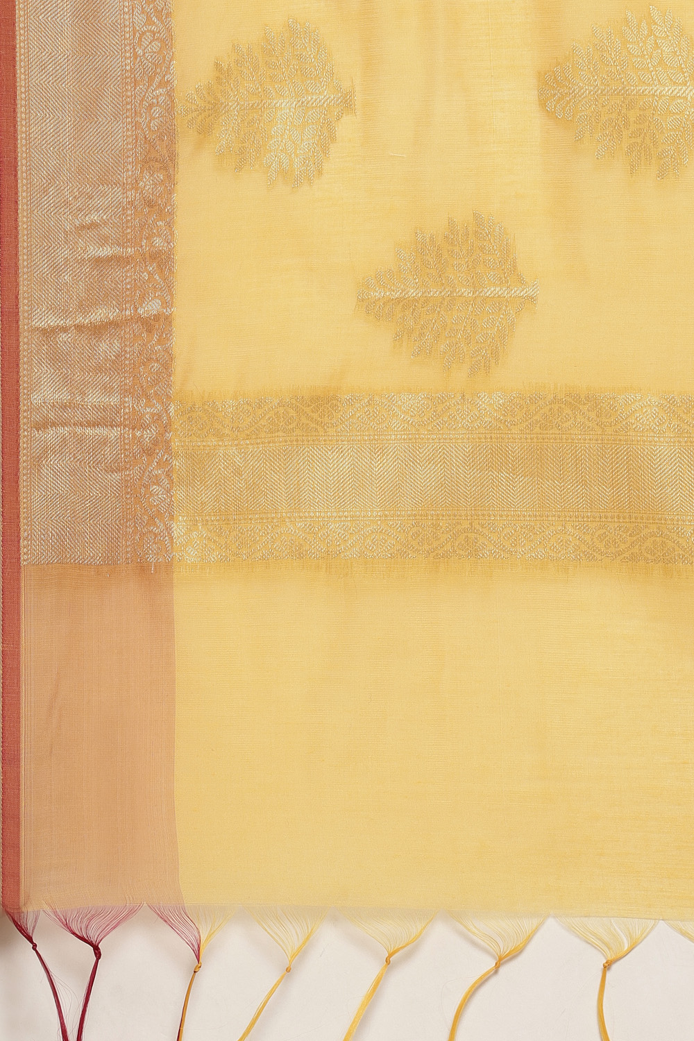 Beige Cotton Blend Machine Embroidered Unstitched Suit Set image number 2