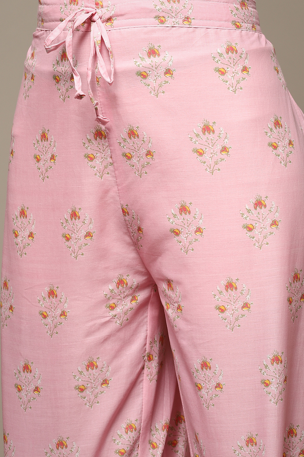 Teal Cotton A-Line Kurta Palazzo Suit Set image number 2