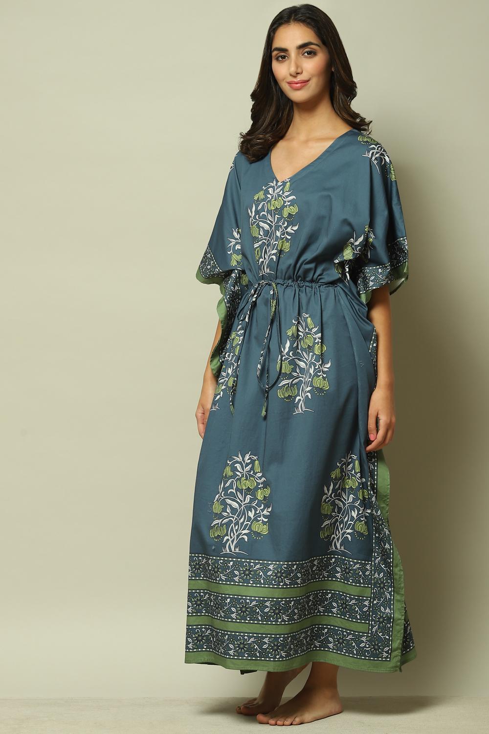 Grey Cotton Printed Nightwear image number 2