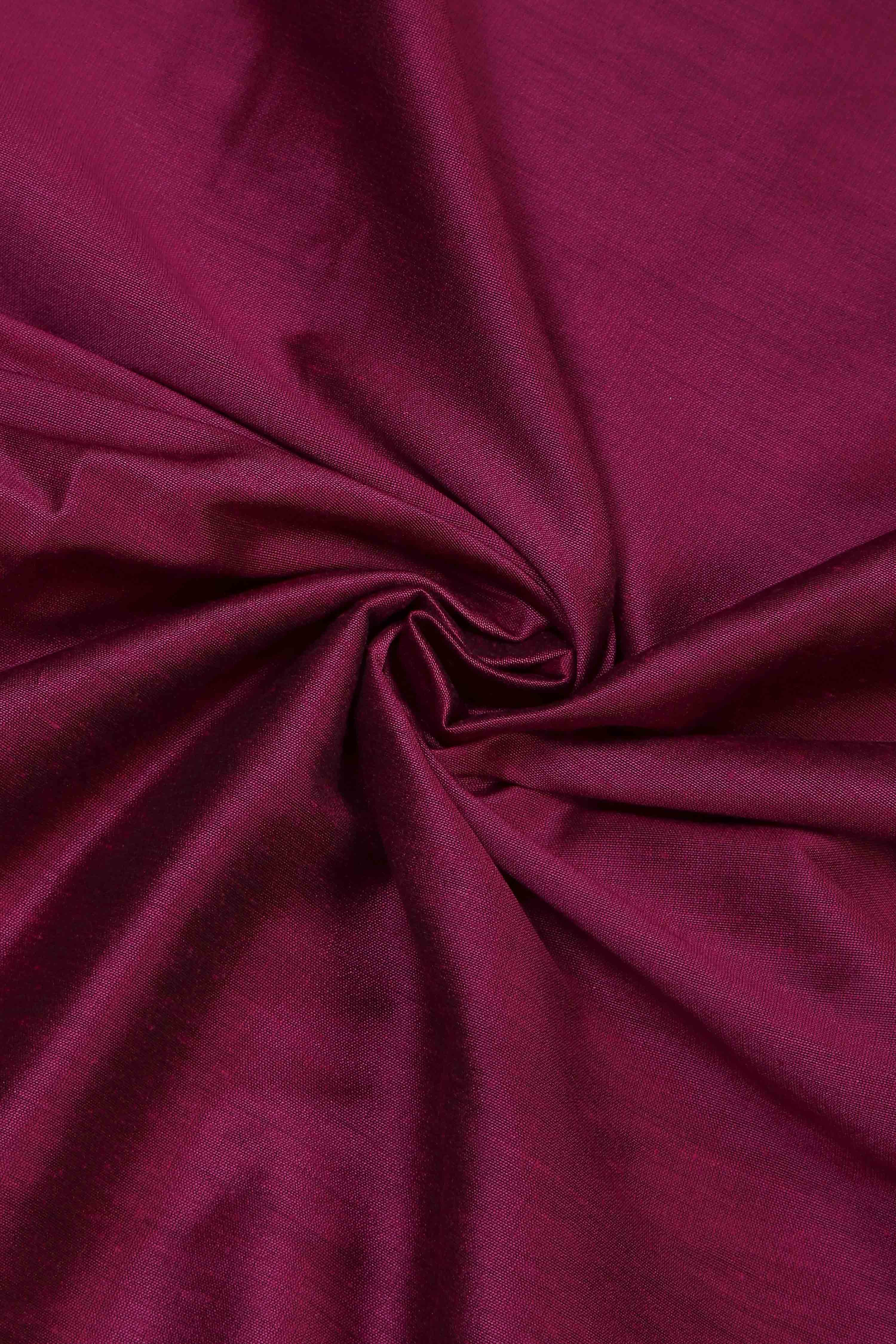 Rust Cotton Jamdani Unstitched Suit Set image number 2