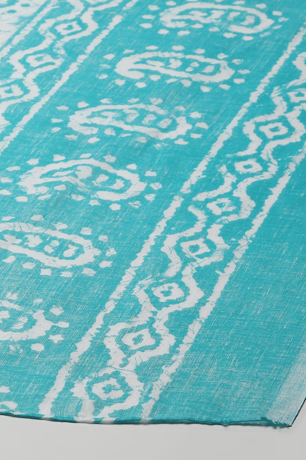Blue Cotton Blend Unstitched Suit Set image number 8