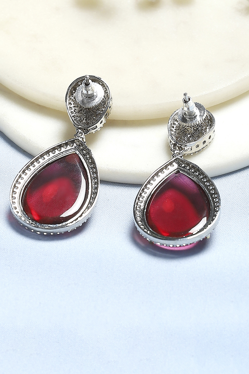 Red Brass Drop & Danglers image number 2