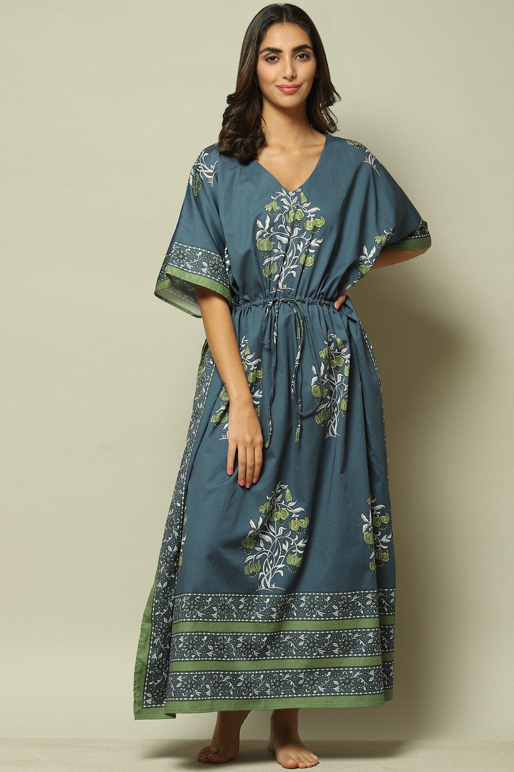 Grey Cotton Printed Nightwear image number 0